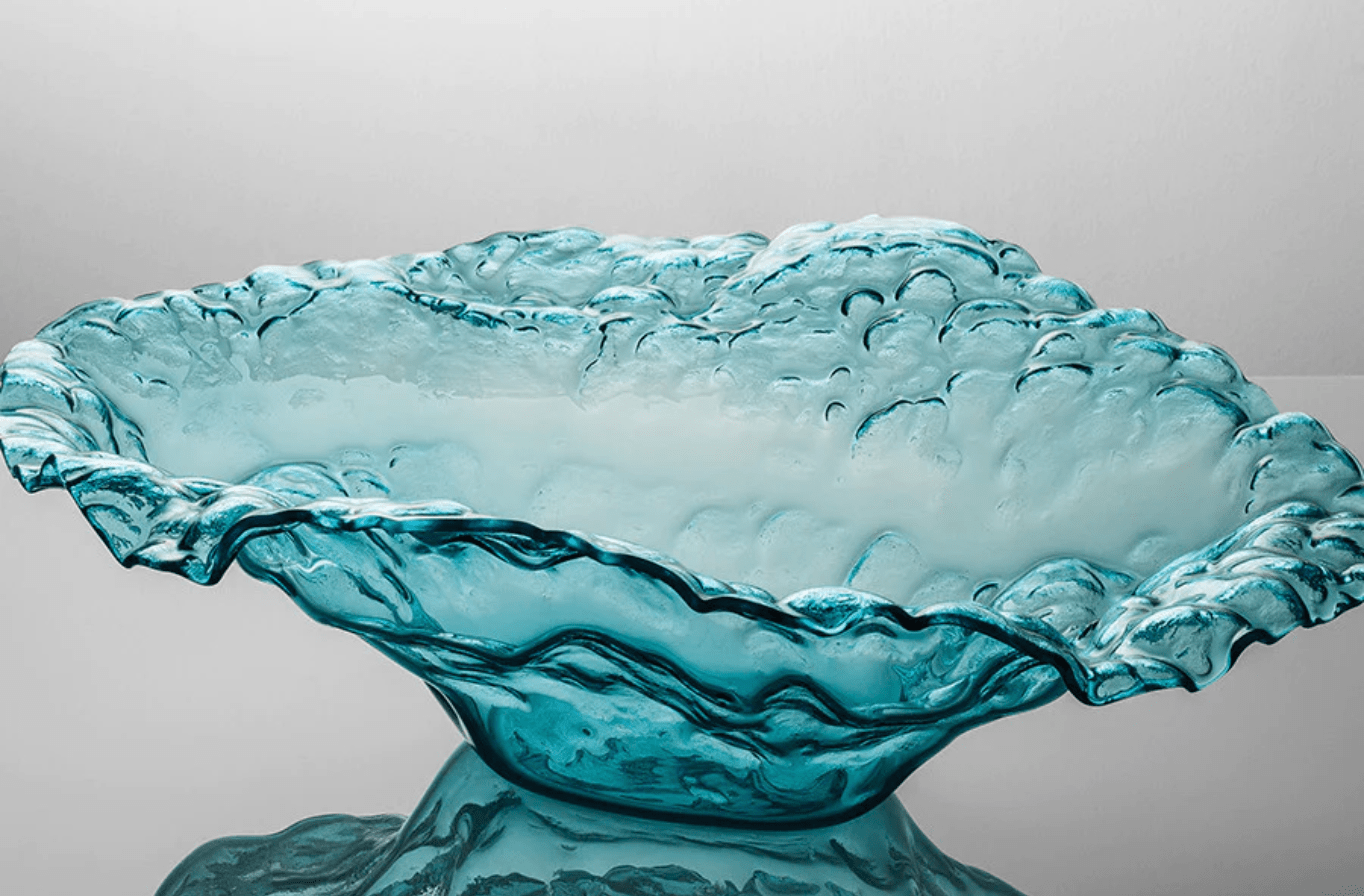 Ultramarine Water Bowl Sculpture - Gaines Jewelers