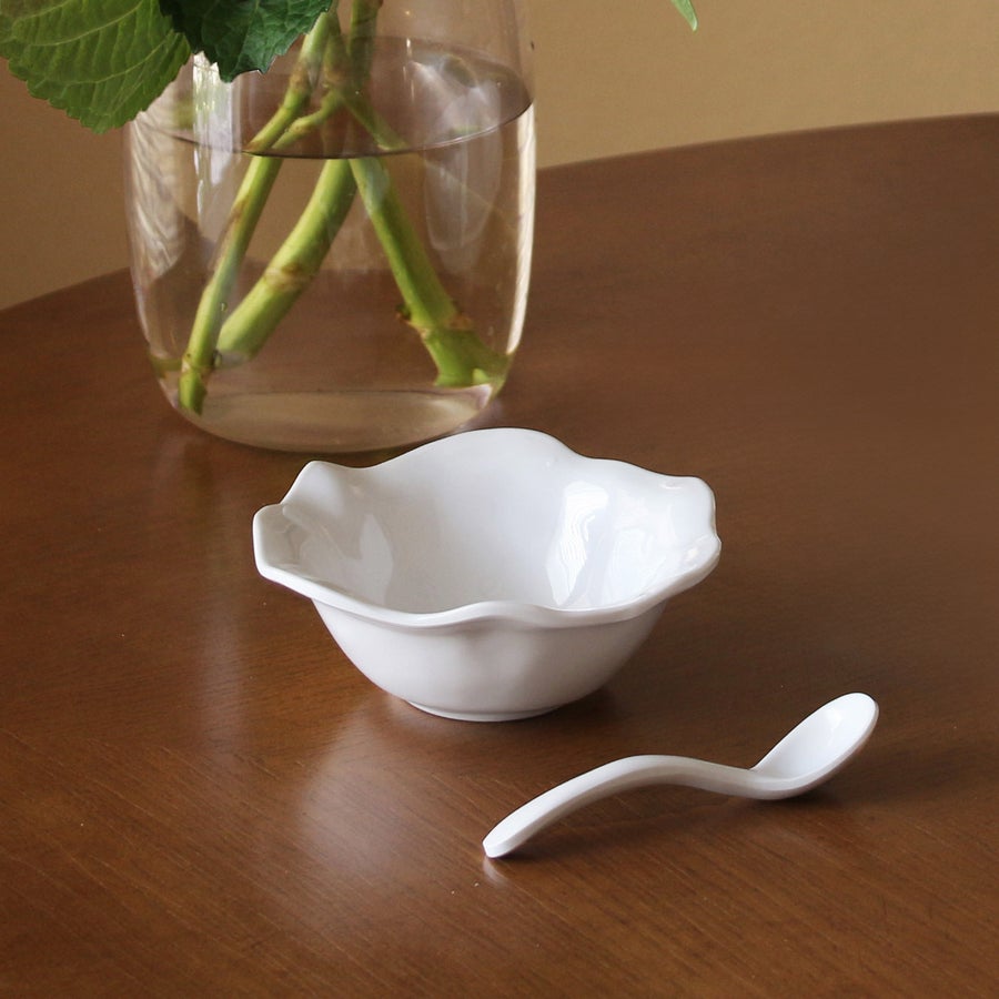 VIDA Havana Mini Bowl with Spoon White - Gaines Jewelers