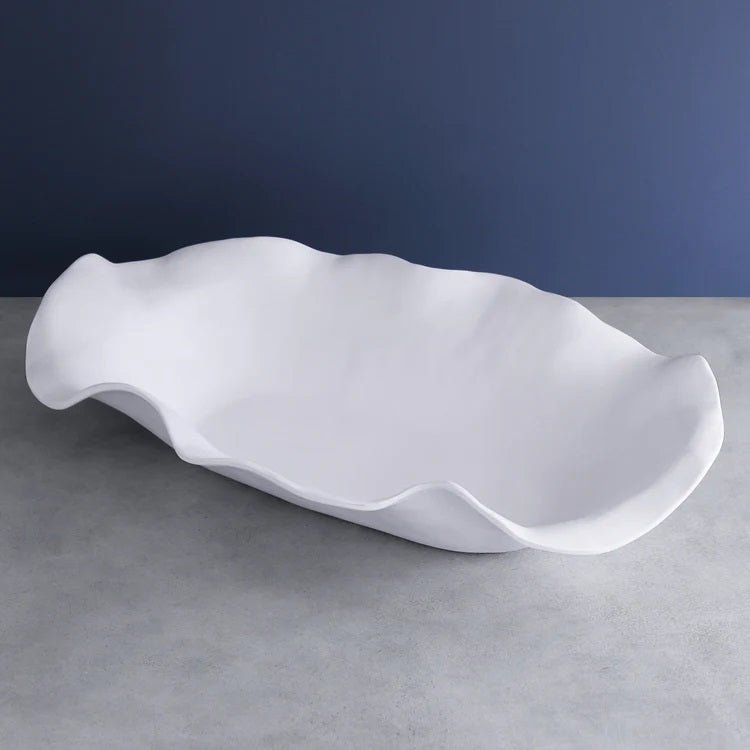 VIDA Nube Extra Large Oval Centerpiece White - Gaines Jewelers