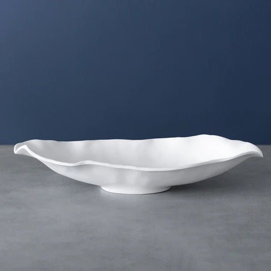 VIDA Nube Medium Oval Bowl White - Gaines Jewelers