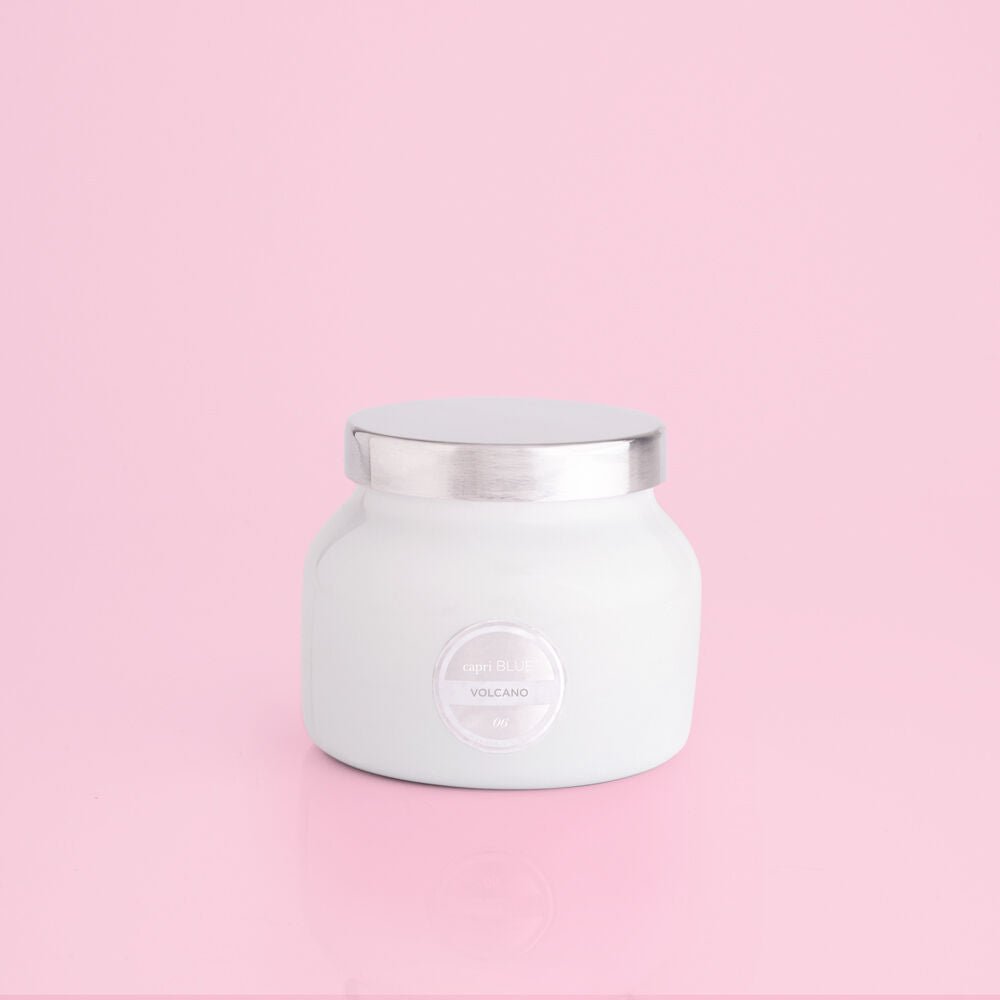 Volcano White Petite Jar, 8 oz - Gaines Jewelers