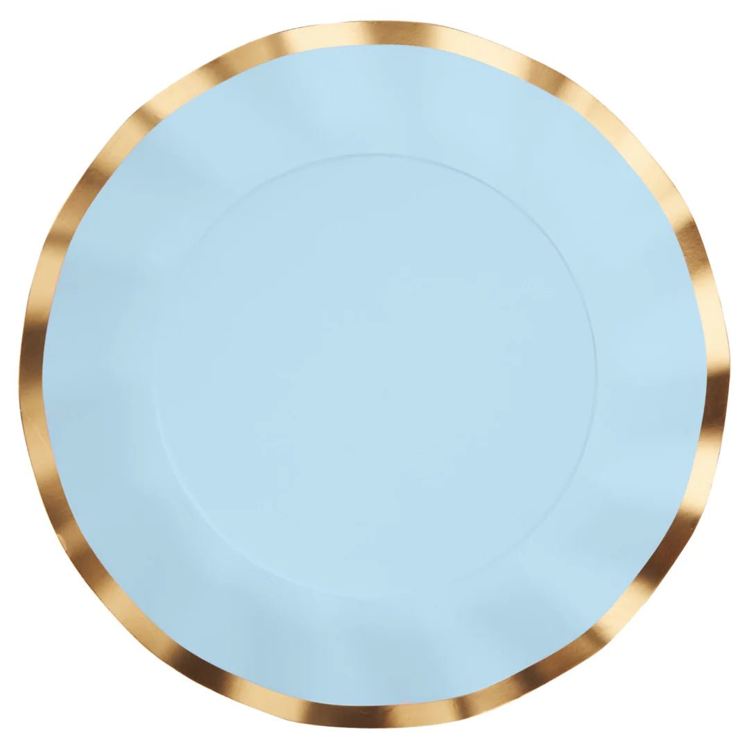 WAVY DINNER PLATE EVERYDAY SKY BLUE/8CT - Gaines Jewelers
