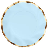 WAVY SALAD PLATE EVERYDAY SKY BLUE/8CT - Gaines Jewelers