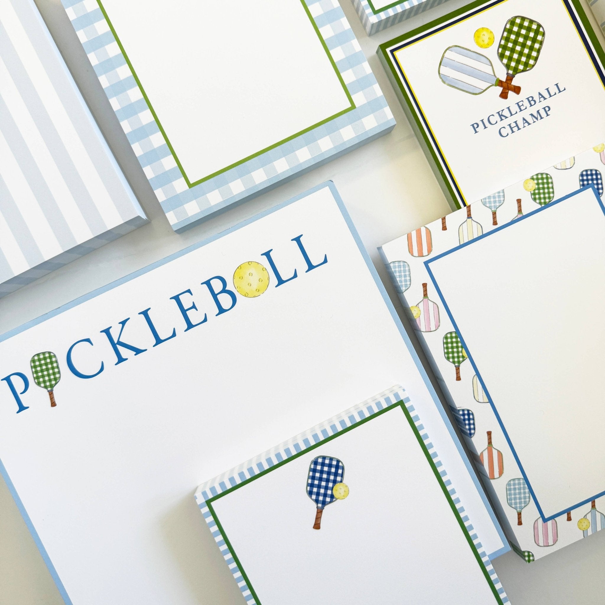 WH Hostess Social Stationery - 4.25 x 5.5 Preppy Pickleball Notepad - Gaines Jewelers