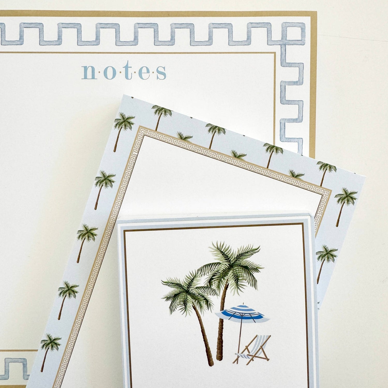 WH Hostess Social Stationery - 4.25 x 8.5 Palm Trees List Notepad - Gaines Jewelers