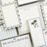 WH Hostess Social Stationery - 8.5x5.5 Beach House Umbrella Slab Notepad - Gaines Jewelers
