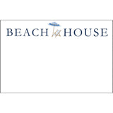 WH Hostess Social Stationery - 8.5x5.5 Beach House Umbrella Slab Notepad - Gaines Jewelers