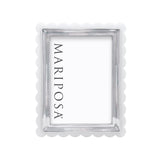 White Acrylic Scallop 5x7 Frame - Gaines Jewelers
