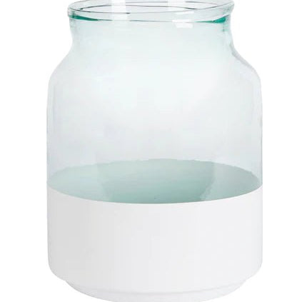 White Colorblock Mason Jar - Gaines Jewelers