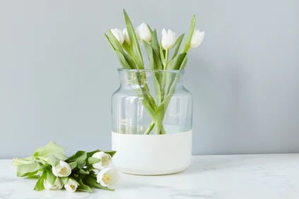 White Colorblock Mason Jar - Gaines Jewelers