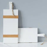 White Rectangle Mod Charcuterie Board Small - Gaines Jewelers