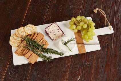 White Rectangle Mod Charcuterie Board Small - Gaines Jewelers