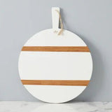 White Round Medium Charcuterie Board - Gaines Jewelers