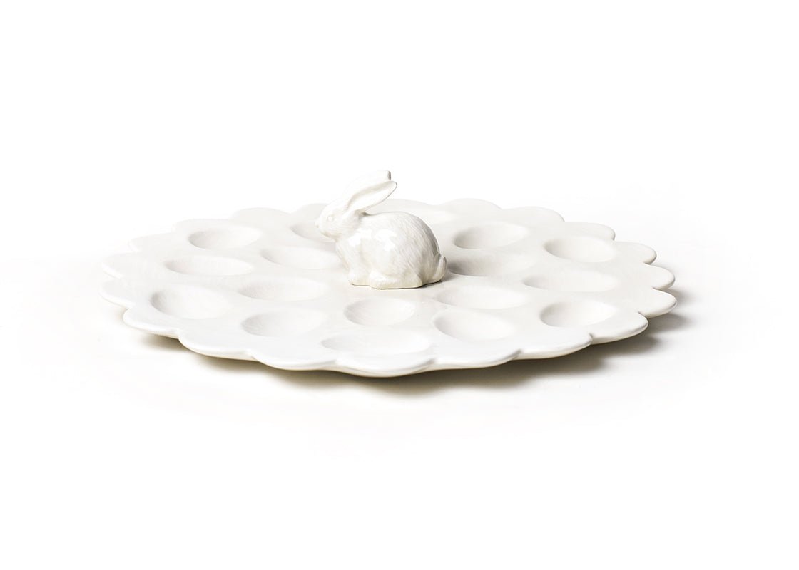 White Shaped Rabbit Egg Tray - Gaines Jewelers