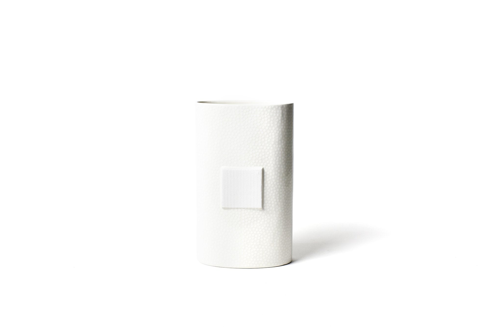 White Small Dot Big Oval Vase - Gaines Jewelers