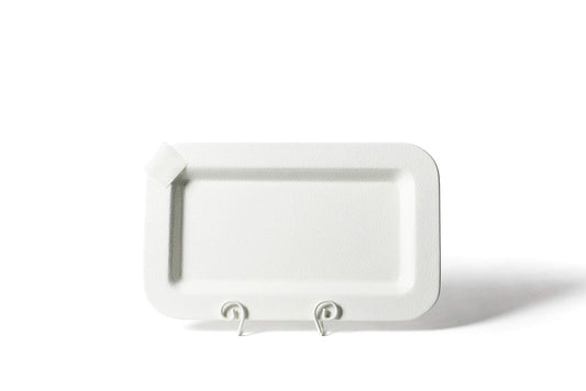 White Small Dot Mini Entertaining Rectangle Platter - Gaines Jewelers