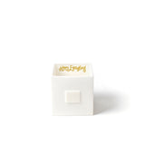 White Small Dot Mini Nesting Cube Medium - Gaines Jewelers