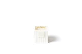 White Stripe Mini Nesting Cube Small - Gaines Jewelers