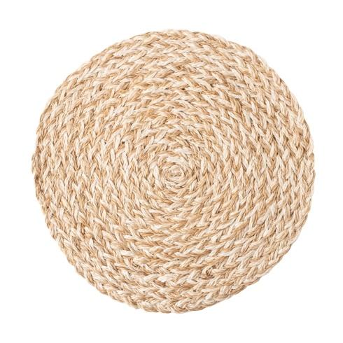 Whitewash Woven Straw Placemat - Gaines Jewelers