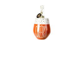 Wine Cheers Shaped Ornament - Gaines Jewelers