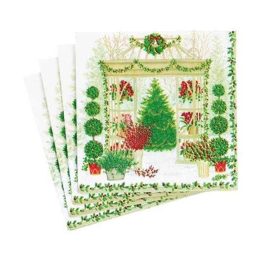 Winter Conservatory Cocktail Paper Napkins - 20 Per Package - Gaines Jewelers