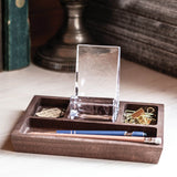 Woodbury Phone Holder Walnut Caddy - Walnut - Simon Pearce - Gaines Jewelers