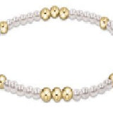 Worthy Pattern 3mm Bead Bracelet-Pearl - Gaines Jewelers